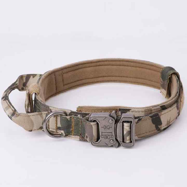 High Quality Heavy Duty Metal Buckle Pet Collar Large Dogs collar and leash set Tactical Dog Collars